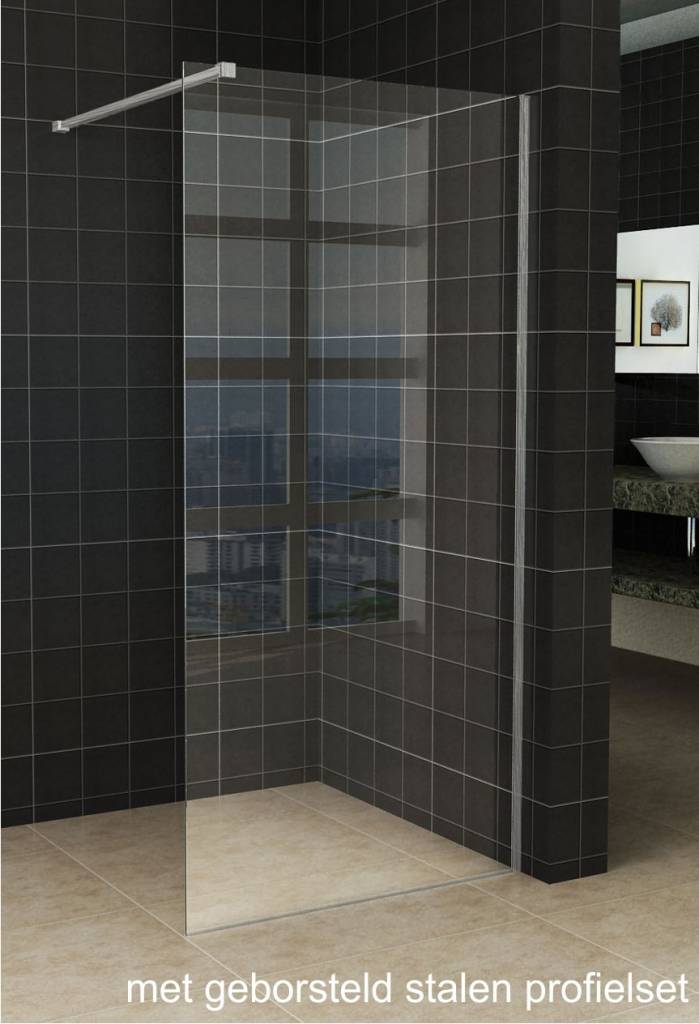Slim inloopdouche 50x200 cm 8 mm Nano