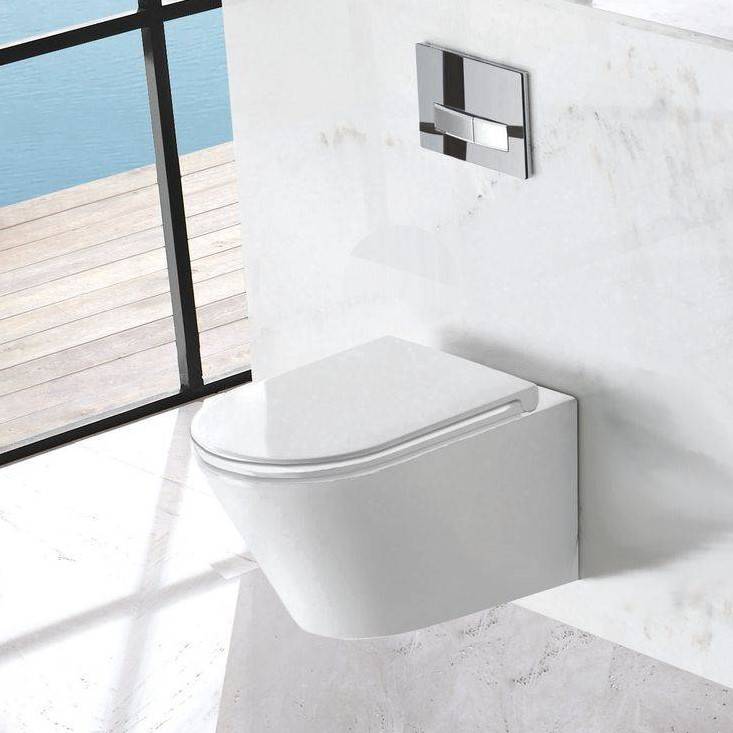 Rimless Wandcloset Diepspoel Met Soft Close Zitting huismerk kopen in de aanbieding