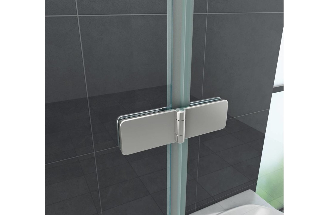 Clip douchecabine met klapdeuren 100x80x195 cm