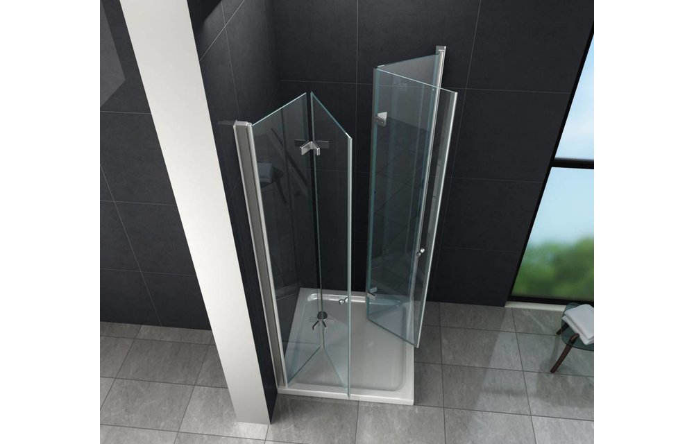 Clip douchecabine met klapdeuren 90x75x195 cm