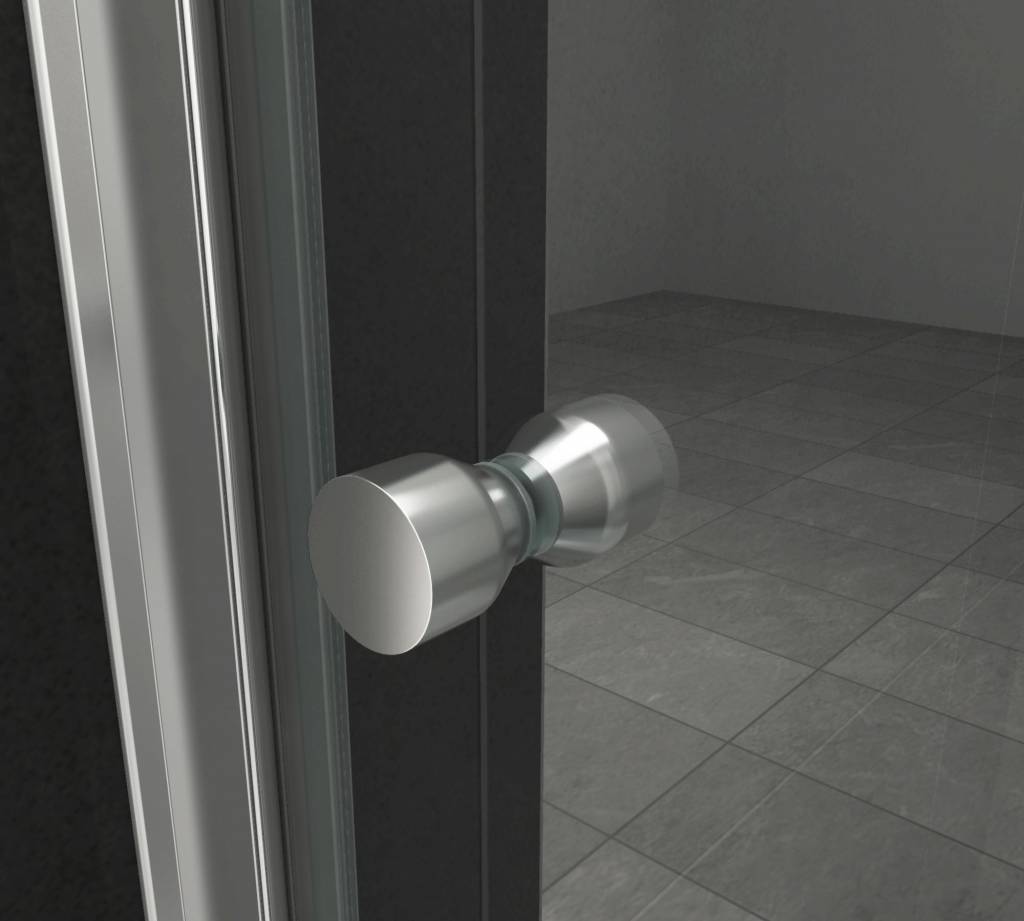 Porto draaideur nisdeur 100x190 met helder glas