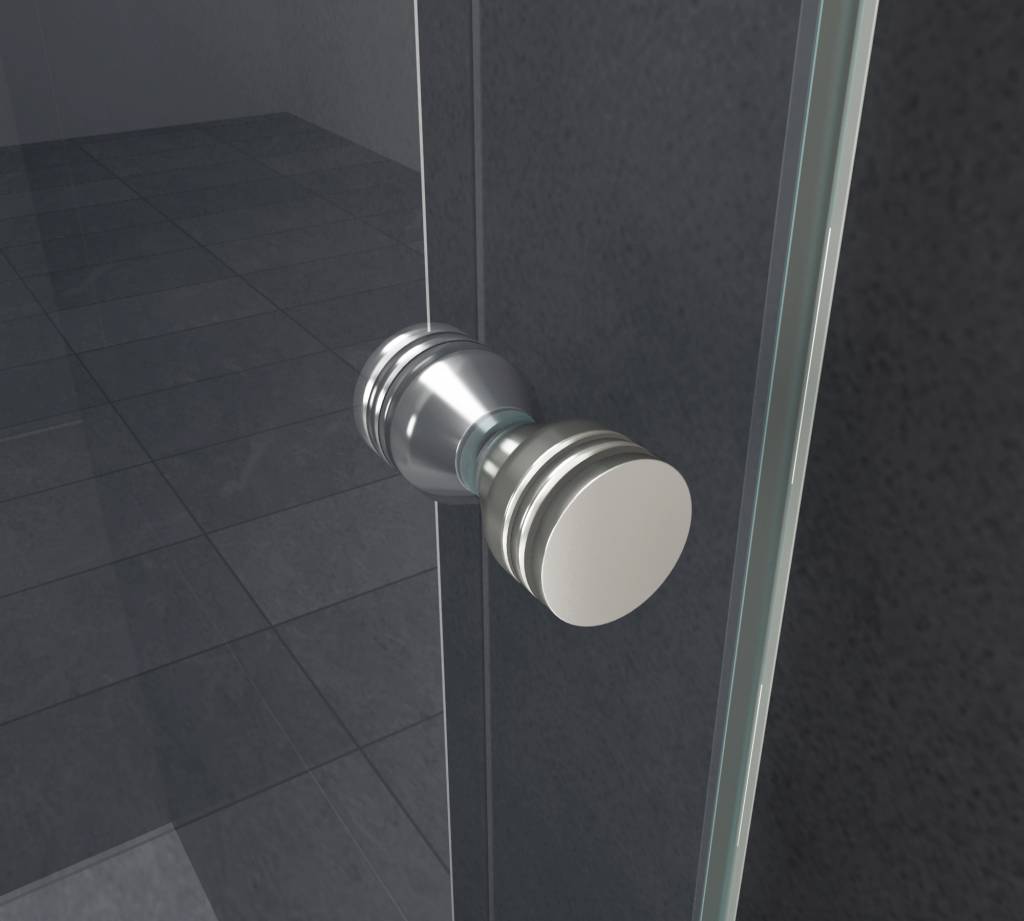 PELO XL Douchedeur 210x195 cm Nisdeur - helder glas