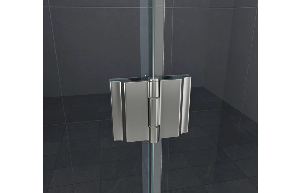 PELO XL Douchedeur 185x195 cm Nisdeur - helder glas