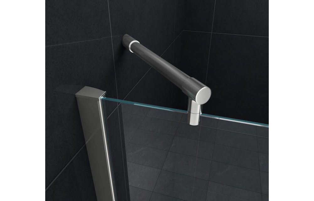 PELO XL Douchedeur 185x195 cm Nisdeur - helder glas