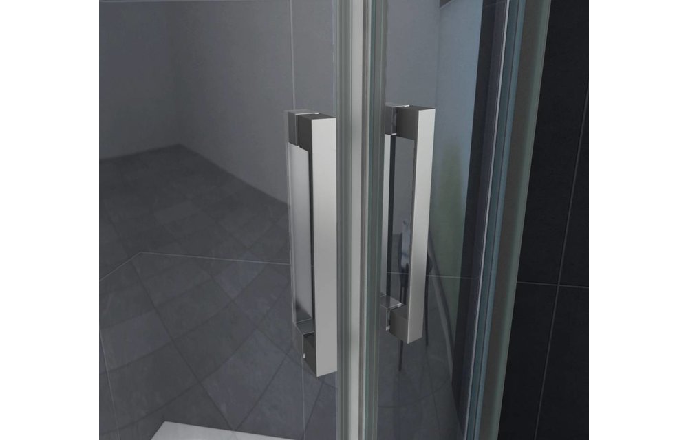 Bari douchecabine kwartrond met schuifdeur 100x100x195 cm