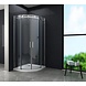 Bari douchecabine kwartrond met schuifdeur 90x90x195 cm Bari douchecabine kwartrond met schuifdeur 90x90x195 cm