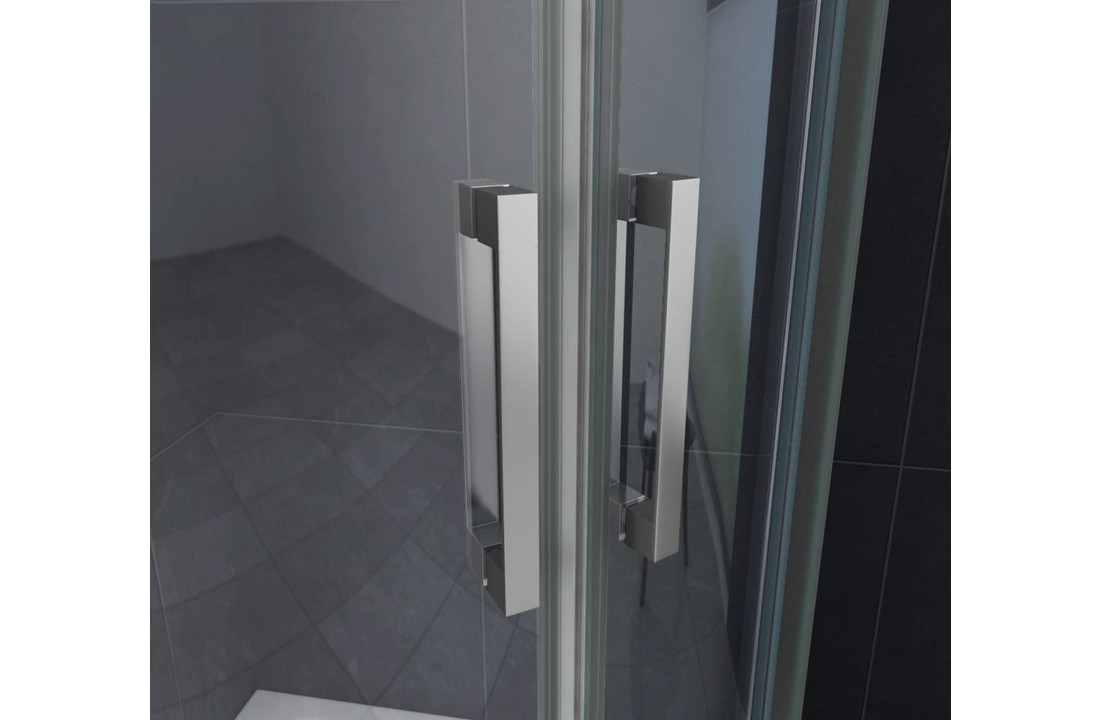 Bari douchecabine kwartrond met schuifdeur 90x90x195 cm