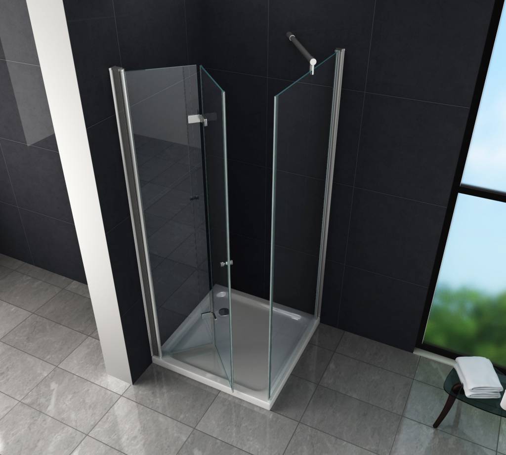 Douchecabine ONTARIO 90x90x195 cm met klapdeur