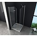 Ontario douchecabine zij instap met vouwdeur 80x80x195 cm Ontario douchecabine zij instap met vouwdeur 80x80x195 cm