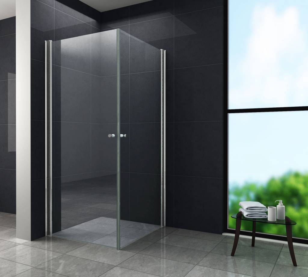 Stalis Douchecabine Hoekinstap 90X90X190 Cm Met Dubbele Draaideur huismerk kopen in de aanbieding