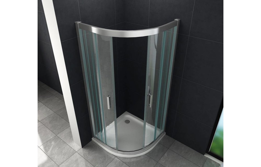 Friso douchecabine kwartrond met hoekinstap 90x90x195 cm