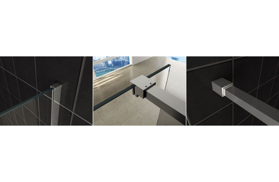 Slim profielset met stabilisatiestang 120cm chroom