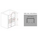 Swing-Cover Douchedeur Pendeldeur 140x195 cm Gedeeltelijk Matglas Swing-Cover Douchedeur Pendeldeur 140x195 cm Gedeeltelijk Matglas