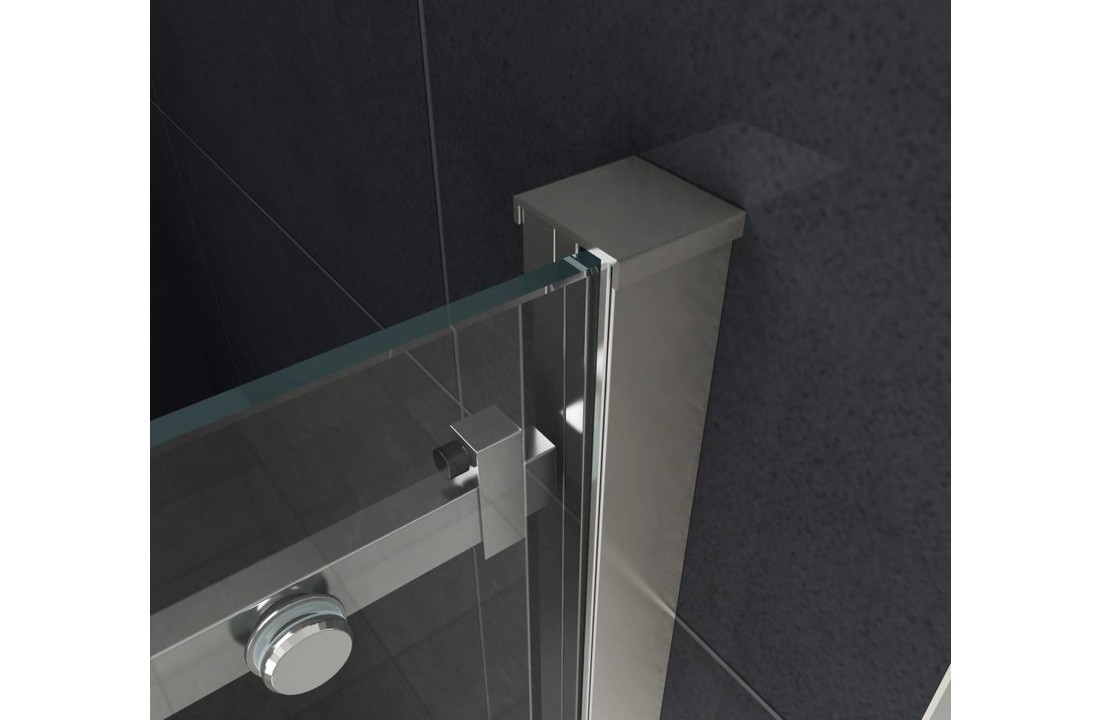 Slide douche schuifdeur voor nis 150-154 x 195 cm