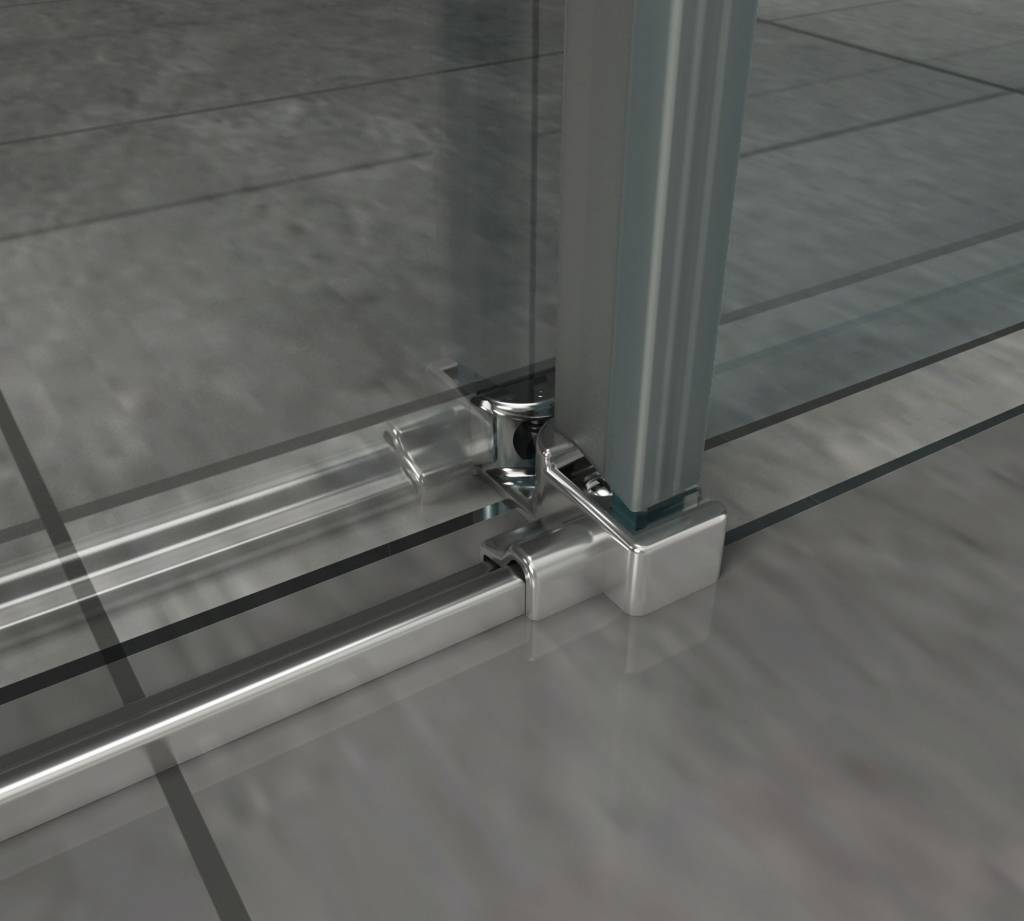 Slide douche schuifdeur voor nis 145-149 x 195 cm