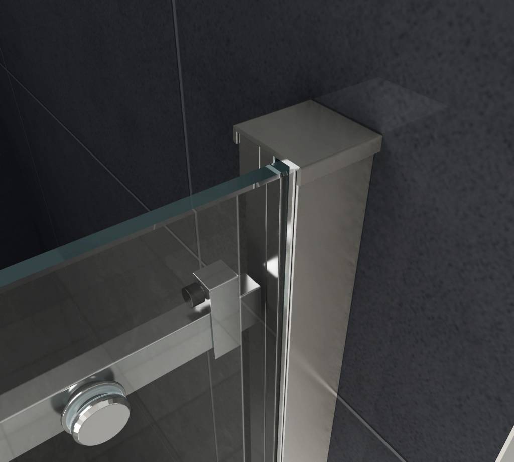Slide douche schuifdeur voor nis 145-149 x 195 cm