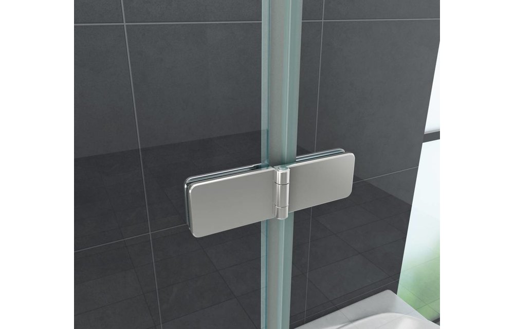 Accor vouwbare douchedeur nisdeur 90x195 cm helder glas