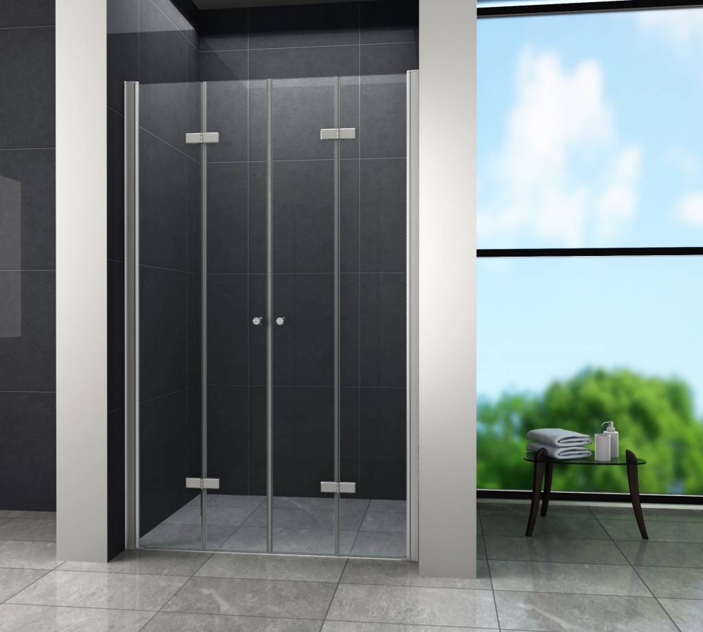 Accor vouwbare douchedeur nisdeur 100x195 cm helder glas