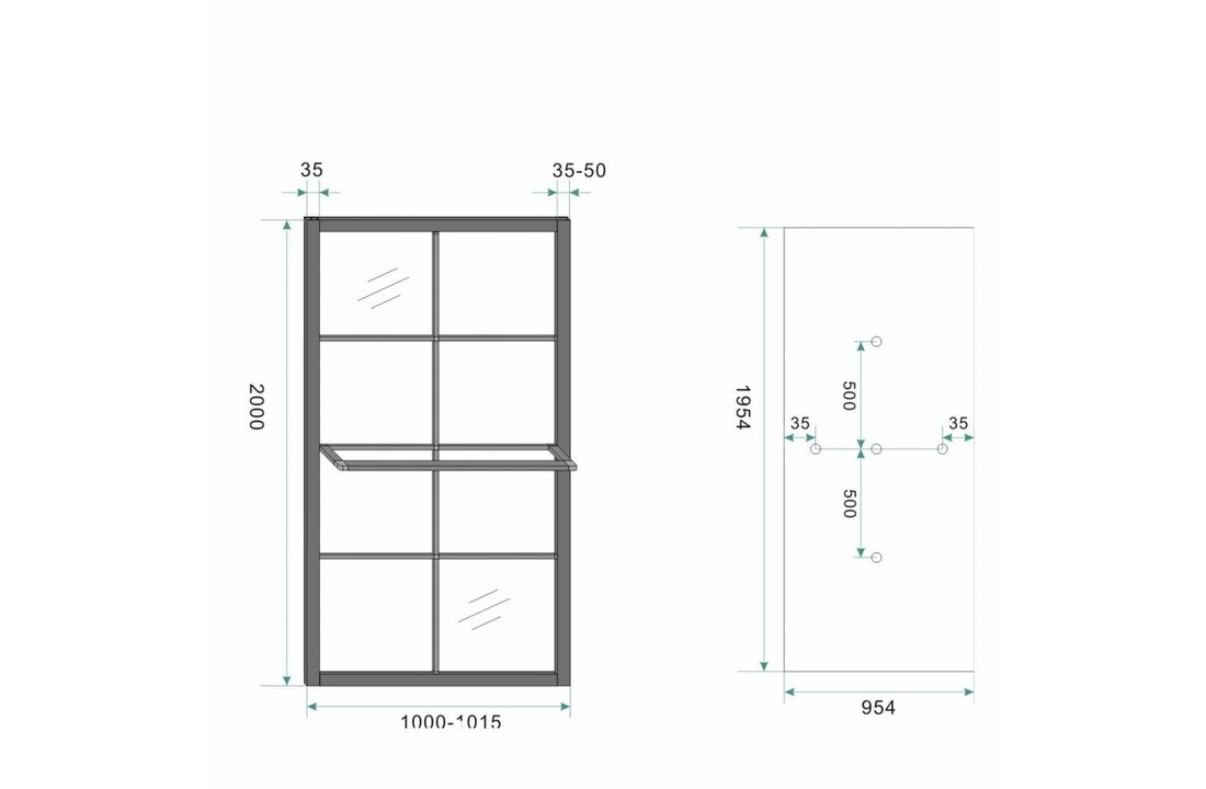 Inloopdouche Aqua-TAIRA 100x200 cm 10mm NANO