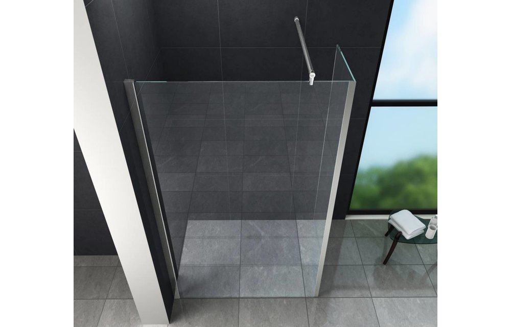 Aqua-Eco Inloopdouche met zijwand 120x30x200 cm helder glas