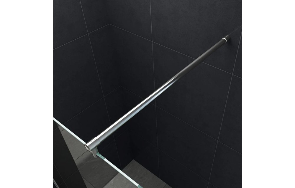 Aqua-Eco Inloopdouche met zijwand 120x30x200 cm helder glas