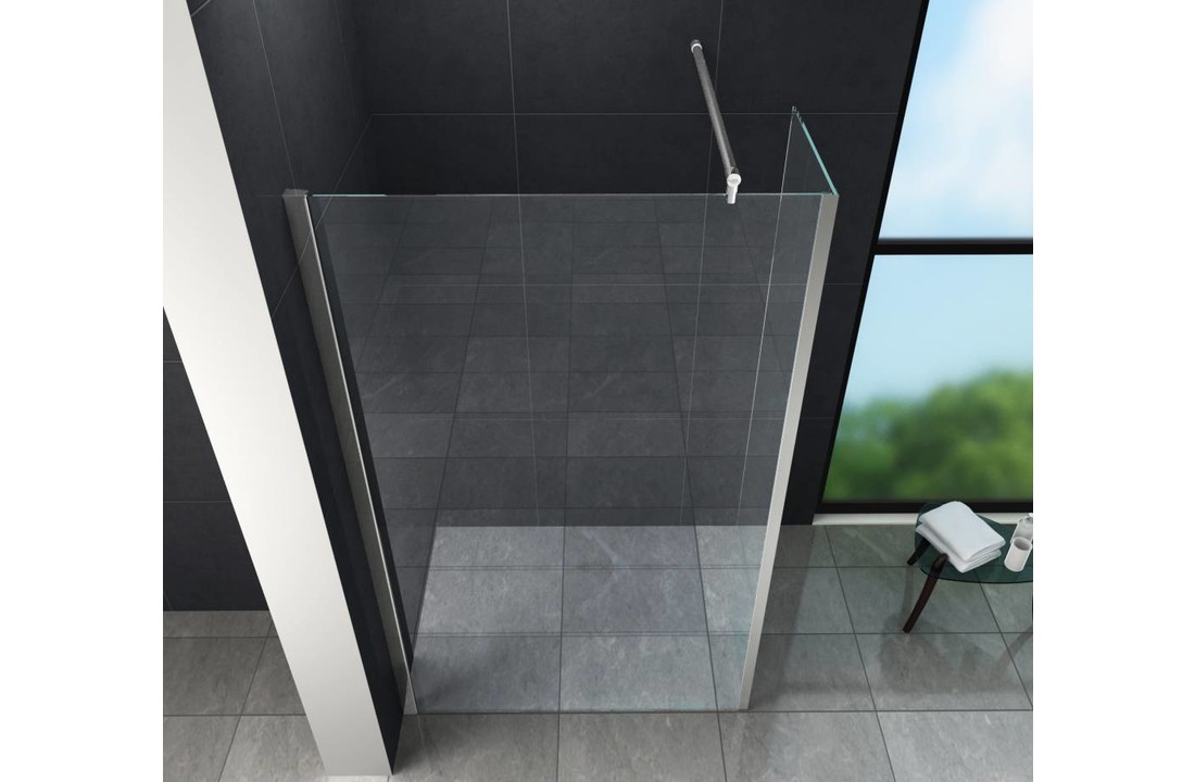Aqua-Eco Inloopdouche met zijwand 80x30x200 cm helder glas