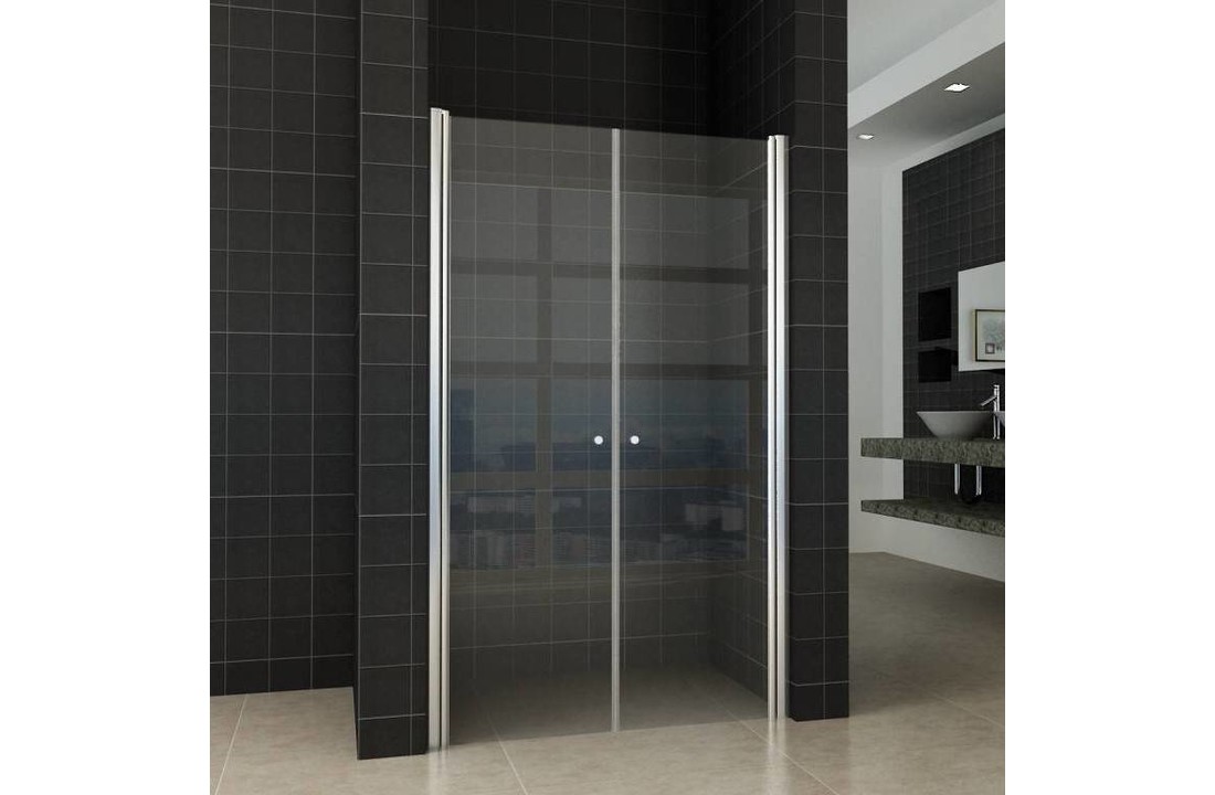 Wiesbaden Dubbele Pendeldeur In Nis 80x200 cm Helder Glas