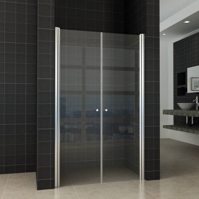 Wiesbaden Dubbele Pendeldeur In Nis 80X200 Cm Helder Glas huismerk kopen in de aanbieding