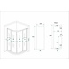 ECO douchecabine kwartrond 90x90x190 cm ECO douchecabine kwartrond 90x90x190 cm