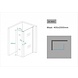 Zijwand met hoekprofiel 40 x 200 x 1 NANO glas Zijwand met hoekprofiel 40 x 200 x 1 NANO glas