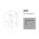 Zijwand met hoekprofiel 30 x 200 x 1 NANO glas Zijwand met hoekprofiel 30 x 200 x 1 NANO glas