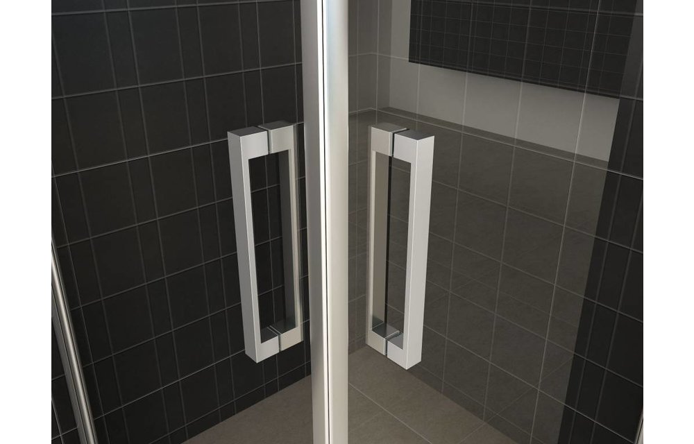 Twice douchecabine hoekinstap met dubbele draaideur 90x90x200 cm