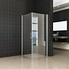 Twice douchecabine hoekinstap met dubbele draaideur 90x90x200 cm Twice douchecabine hoekinstap met dubbele draaideur 90x90x200 cm
