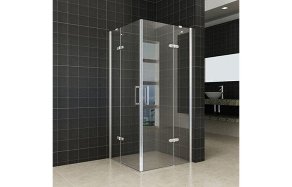 Twice douchecabine hoekinstap met dubbele draaideur 90x90x200 cm