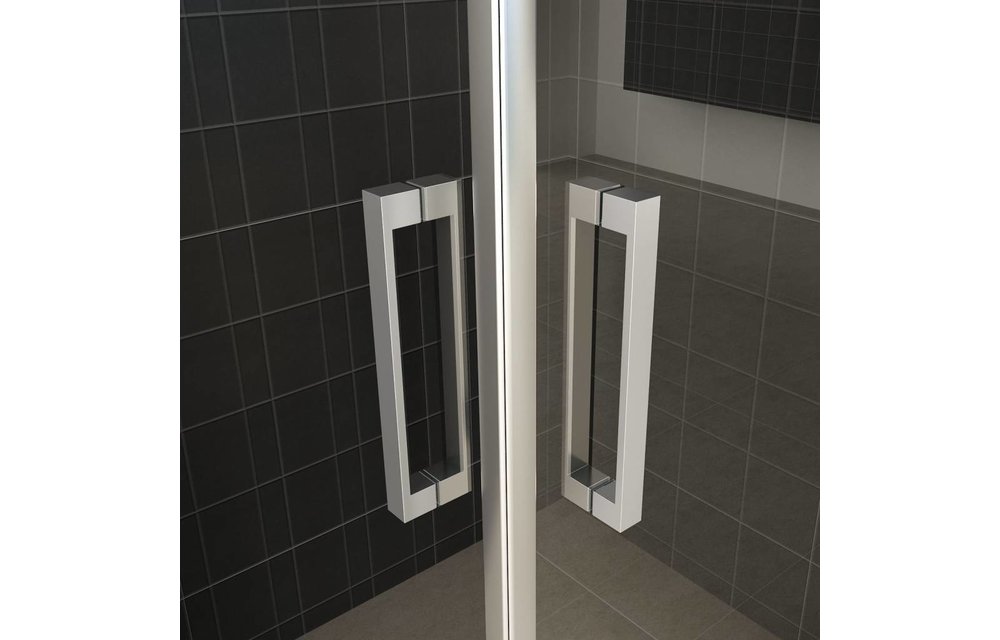 Twice douchecabine hoekinstap met dubbele draaideur 90x90x200 cm