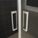Twice douchecabine hoekinstap met dubbele draaideur 90x90x200 cm Twice douchecabine hoekinstap met dubbele draaideur 90x90x200 cm