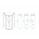 BOLD Douchecabine Kwartrond 90x90x200 cm BOLD Douchecabine Kwartrond 90x90x200 cm