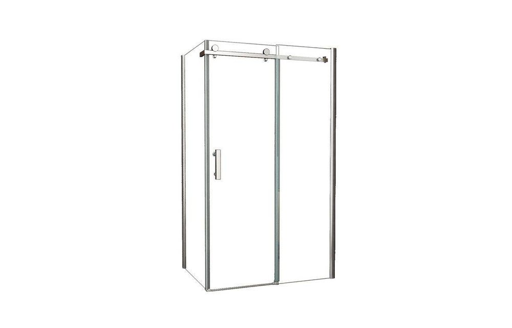 Block douchecabine zij instap met schuifdeur 120x90x200 cm