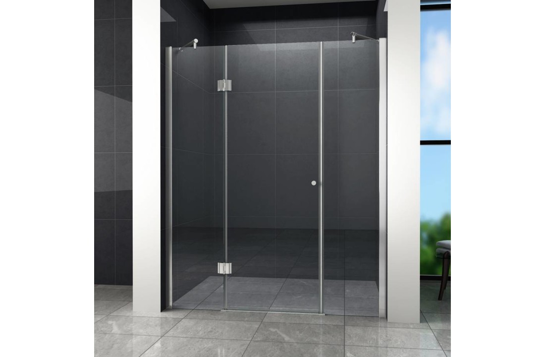 PELO XL Douchedeur 200x195 cm Nisdeur - helder glas