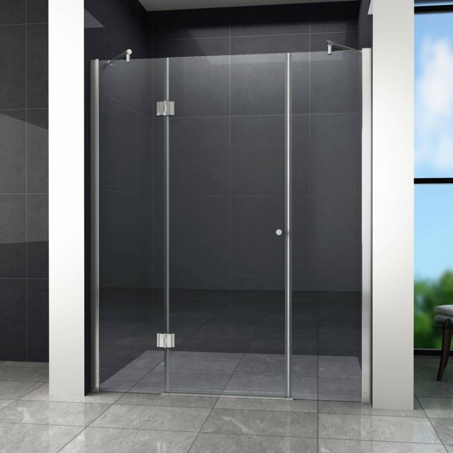 PELO XL Douchedeur 200x195 cm Nisdeur - helder glas