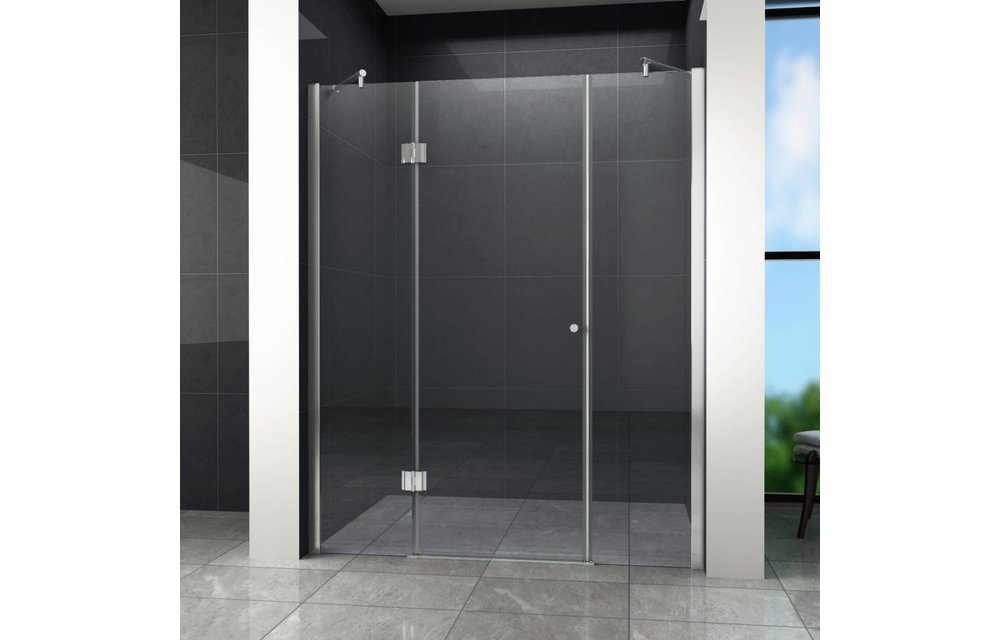 PELO XL Douchedeur 185x195 cm Nisdeur - helder glas