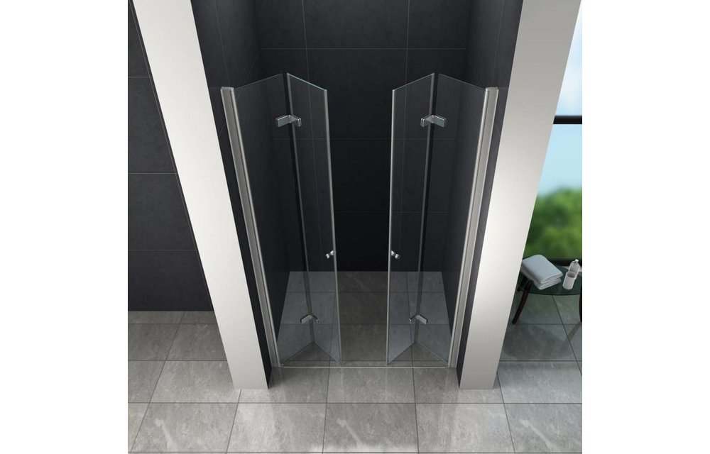 Accor vouwbare douchedeur nisdeur 90x195 cm helder glas