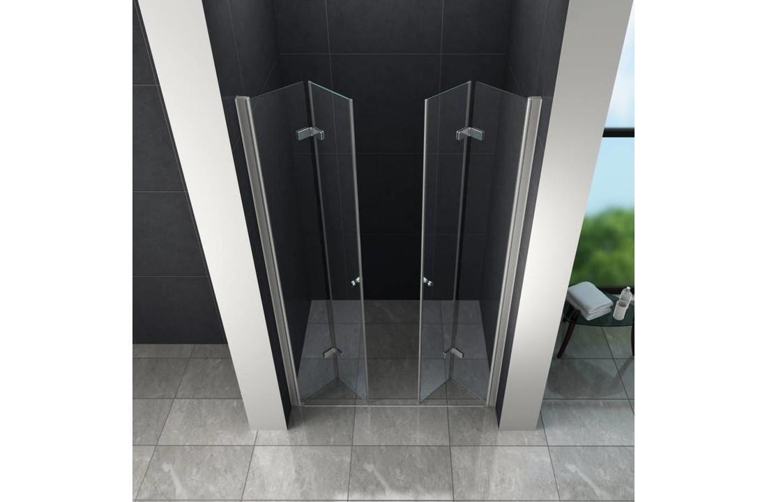 Accor vouwbare douchedeur nisdeur 100x195 cm helder glas