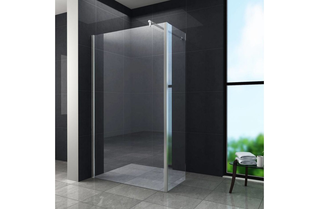 Aqua-Eco Inloopdouche met zijwand 80x30x200 cm helder glas