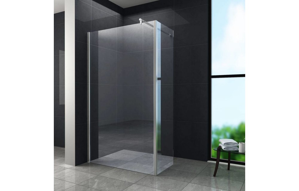 Aqua-Eco Inloopdouche met zijwand 120x30x200 cm helder glas