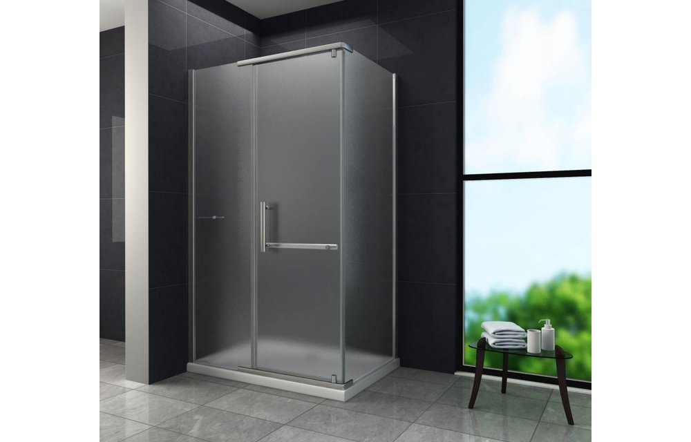 Cira Douchecabine matglas met draaideur 100x80x195 cm