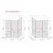 Cira Douchecabine matglas met draaideur 120x80x195 cm Cira Douchecabine matglas met draaideur 120x80x195 cm