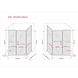Cira Douchecabine matglas met draaideur 100x80x195 cm Cira Douchecabine matglas met draaideur 100x80x195 cm