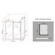 Large douchecabine met zij instap en schuifdeur 150x90x195 cm Large douchecabine met zij instap en schuifdeur 150x90x195 cm