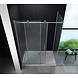 Large douchecabine met zij instap en schuifdeur 160x90x195 cm Large douchecabine met zij instap en schuifdeur 160x90x195 cm